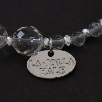 【Shining Like Stardust】亀甲天珠×水晶 ブレスレット