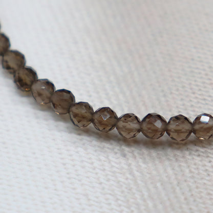 【La・Fall Marrón】亀甲天珠×オレンジガーネット×モスコバイト×アバロニシェル×スモーキークォーツ ブレスレット