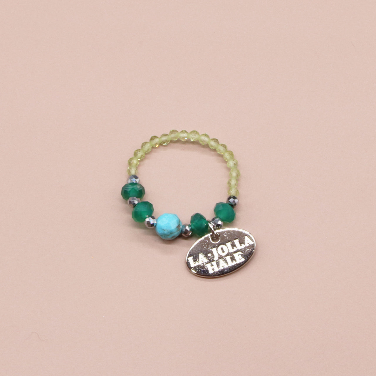 【Be Loved Turquoise】ターコイズ×グリーンアゲート×ペリドット リング