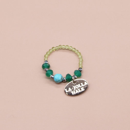 【Be Loved Turquoise】ターコイズ×グリーンアゲート×ペリドット リング