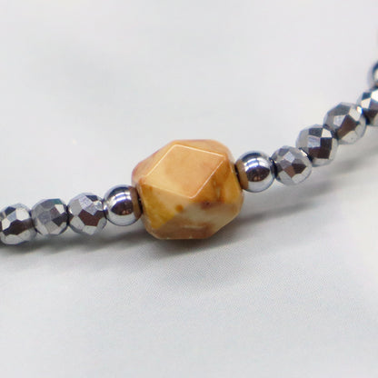 【Mermaid Teardrops】亀甲天珠×パール×バロックパール×アマゾナイト ブレスレット