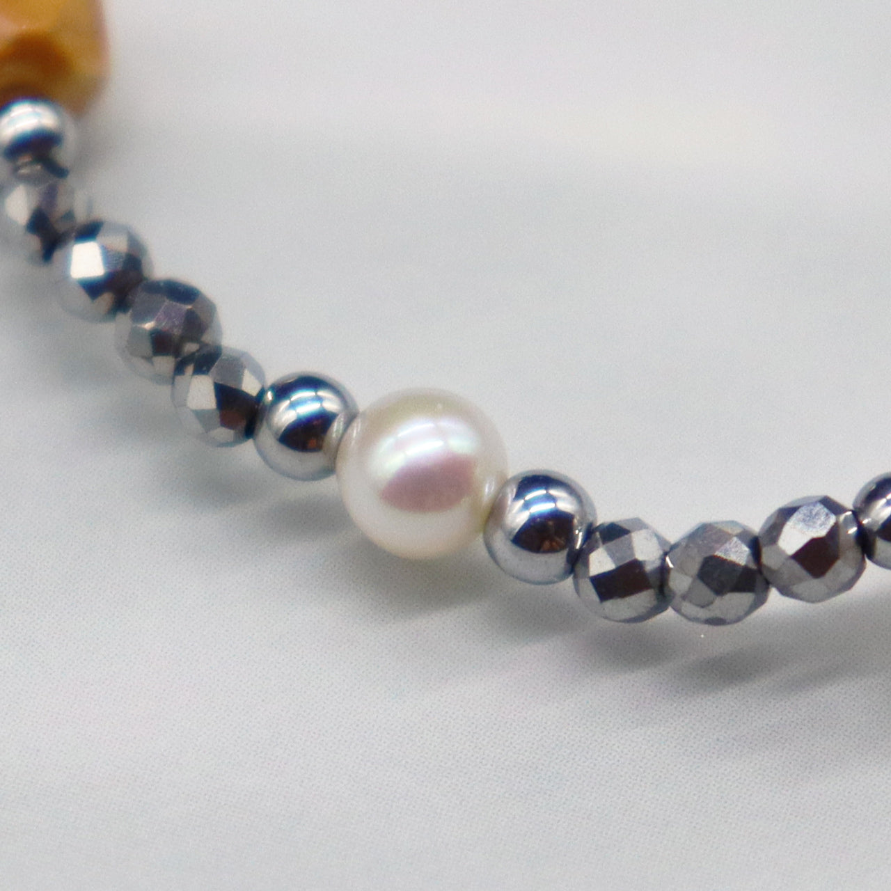 【Mermaid Teardrops】亀甲天珠×パール×バロックパール×アマゾナイト ブレスレット