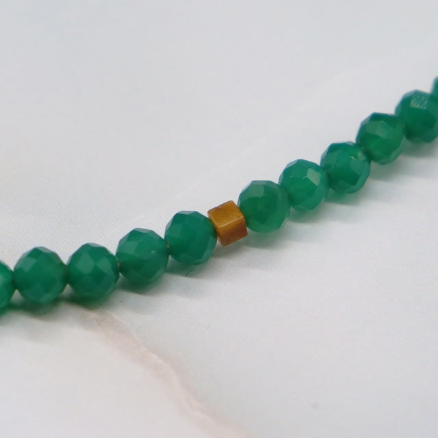 【ONLINE SHOP限定】グリーンアゲート×タイガーアイ×マグネサイト ネックレス