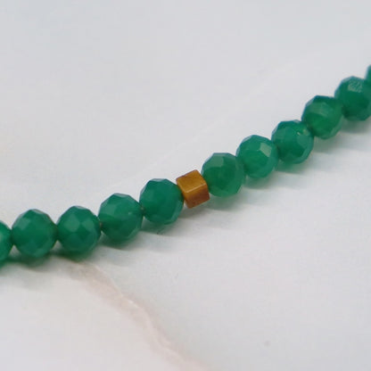 【ONLINE SHOP限定】グリーンアゲート×タイガーアイ×マグネサイト ネックレス