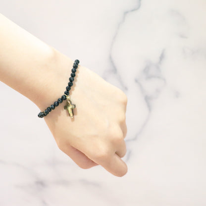 【Flames of Crimson】ルビー×人工ルビー×ラベンダーアメシスト×カオリン ブレスレット