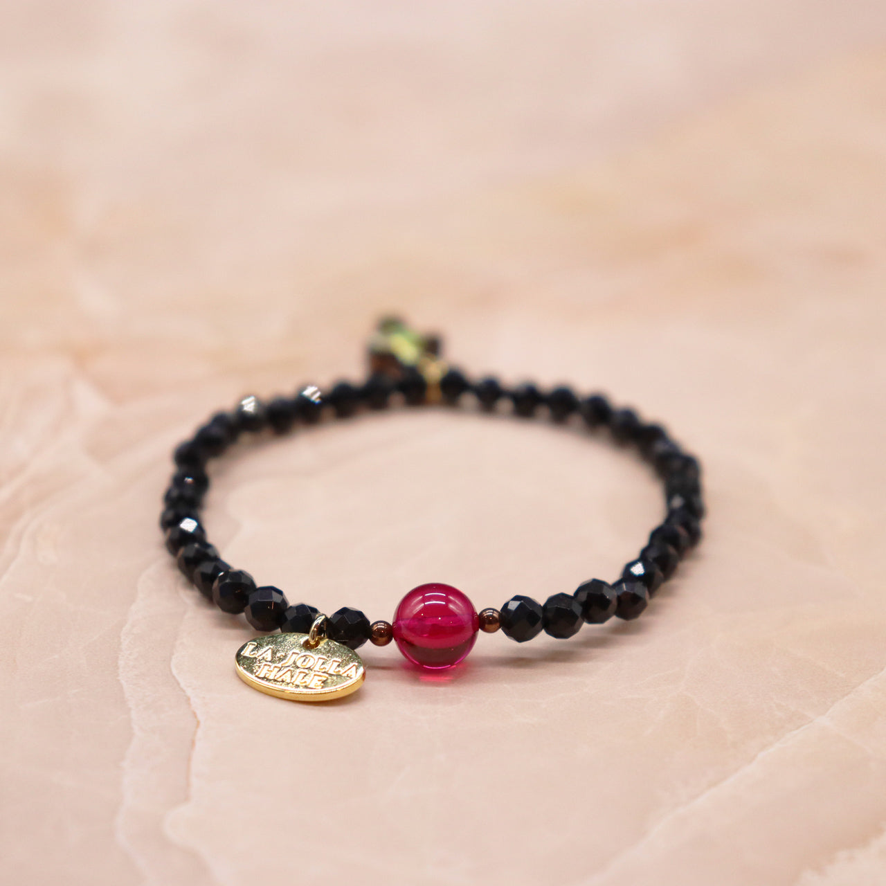 【Flames of Crimson】ルビー×人工ルビー×ラベンダーアメシスト×カオリン ブレスレット