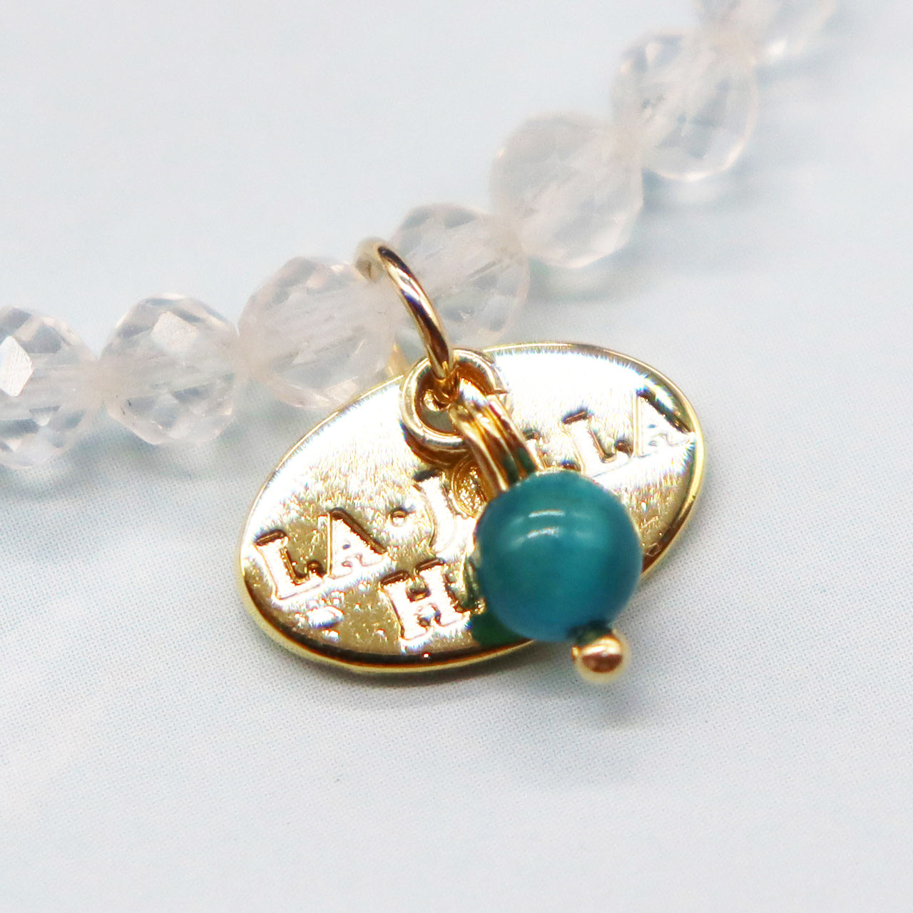 【Green Light Sunshine】水紋天珠×ペリドット×オニキス×水晶 ブレスレット