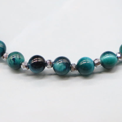 【Green Light Sunshine】三眼天珠×ペリドット×グリーンアゲート ブレスレット