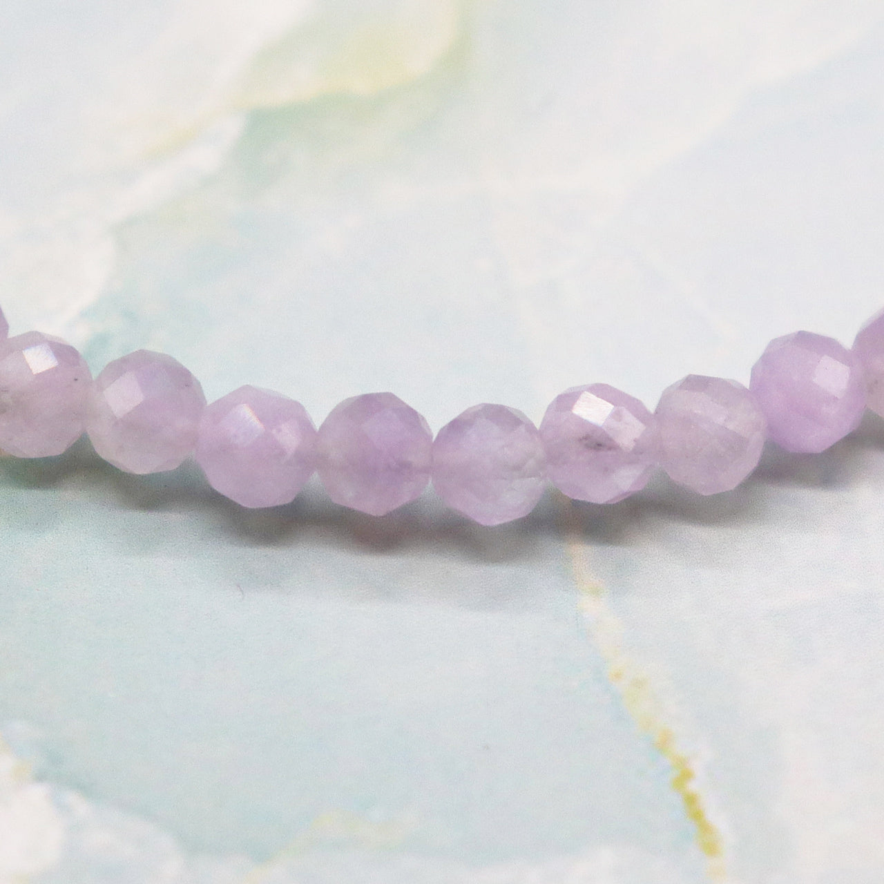 【Green Light Sunshine】水紋天珠×ペリドット×ラベンダーアメシスト×マザーオブパール ブレスレット