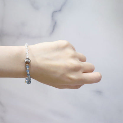 【ONLINE SHOP限定】【CLEAN UP】天地天珠×アクアマリン×アコヤパール×クリソコラ ブレスレット