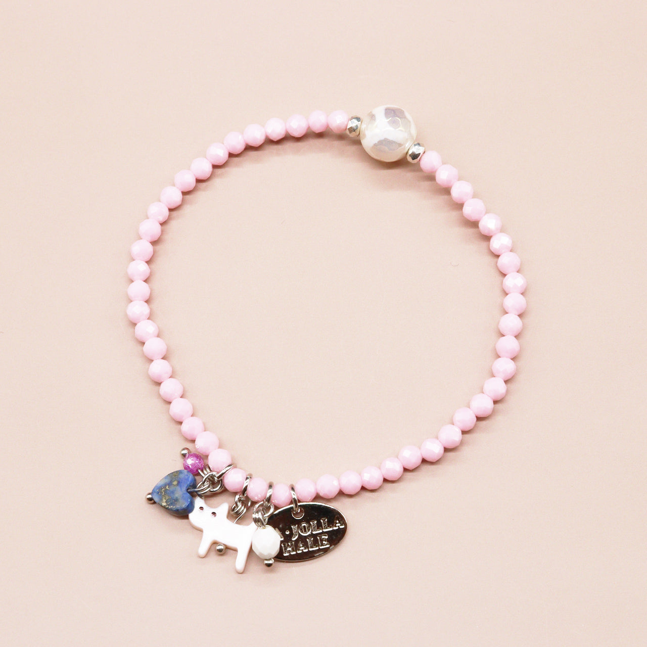 【Starry Sky Fragment】亀甲天珠×ラピスラズリ×ジルコニア×マグネサイト ブレスレット