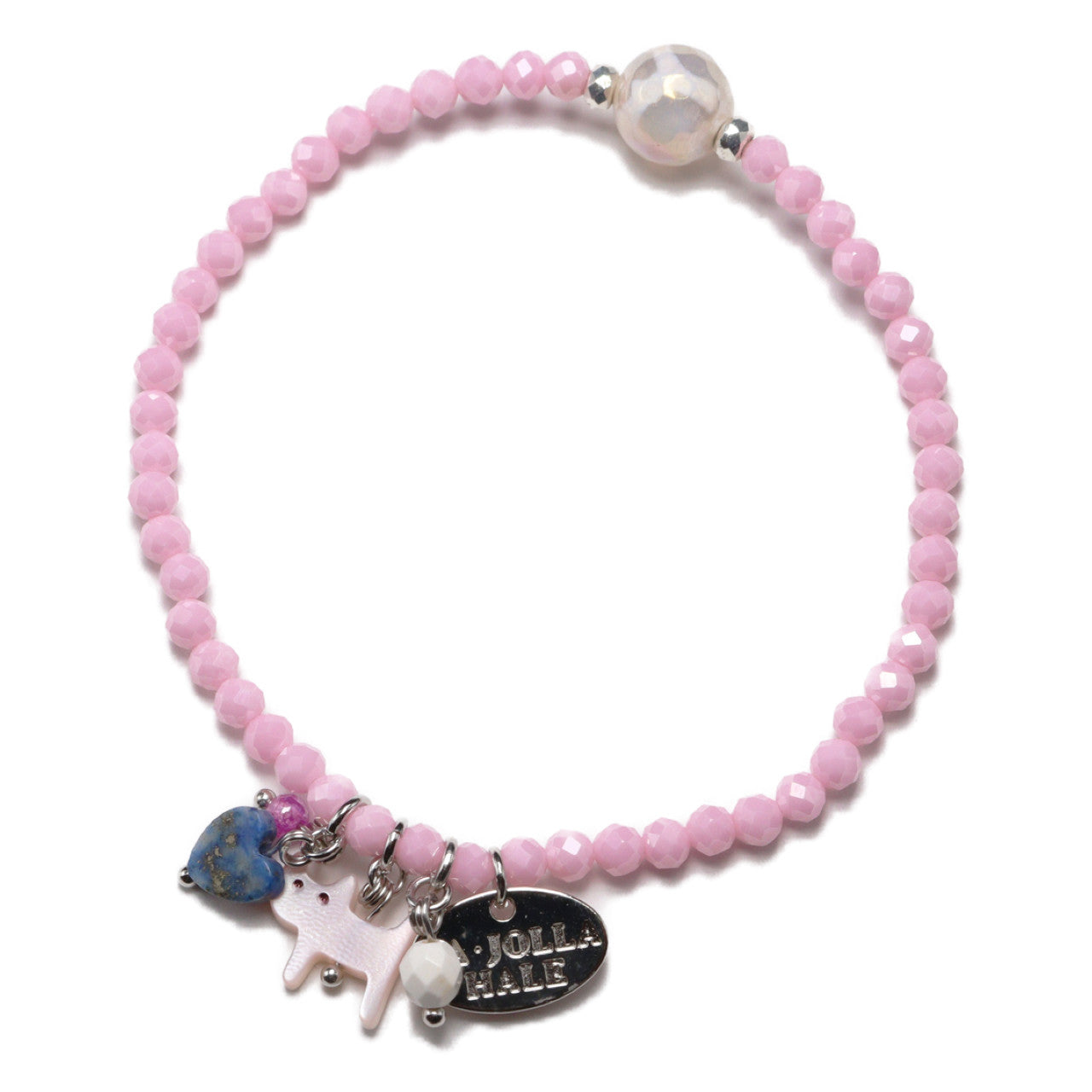 【Starry Sky Fragment】亀甲天珠×ラピスラズリ×ジルコニア×マグネサイト ブレスレット