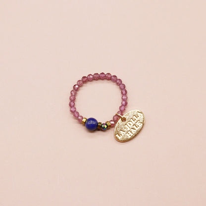 【Starry Sky Fragment】ラピスラズリ×ロードライトガーネット リング