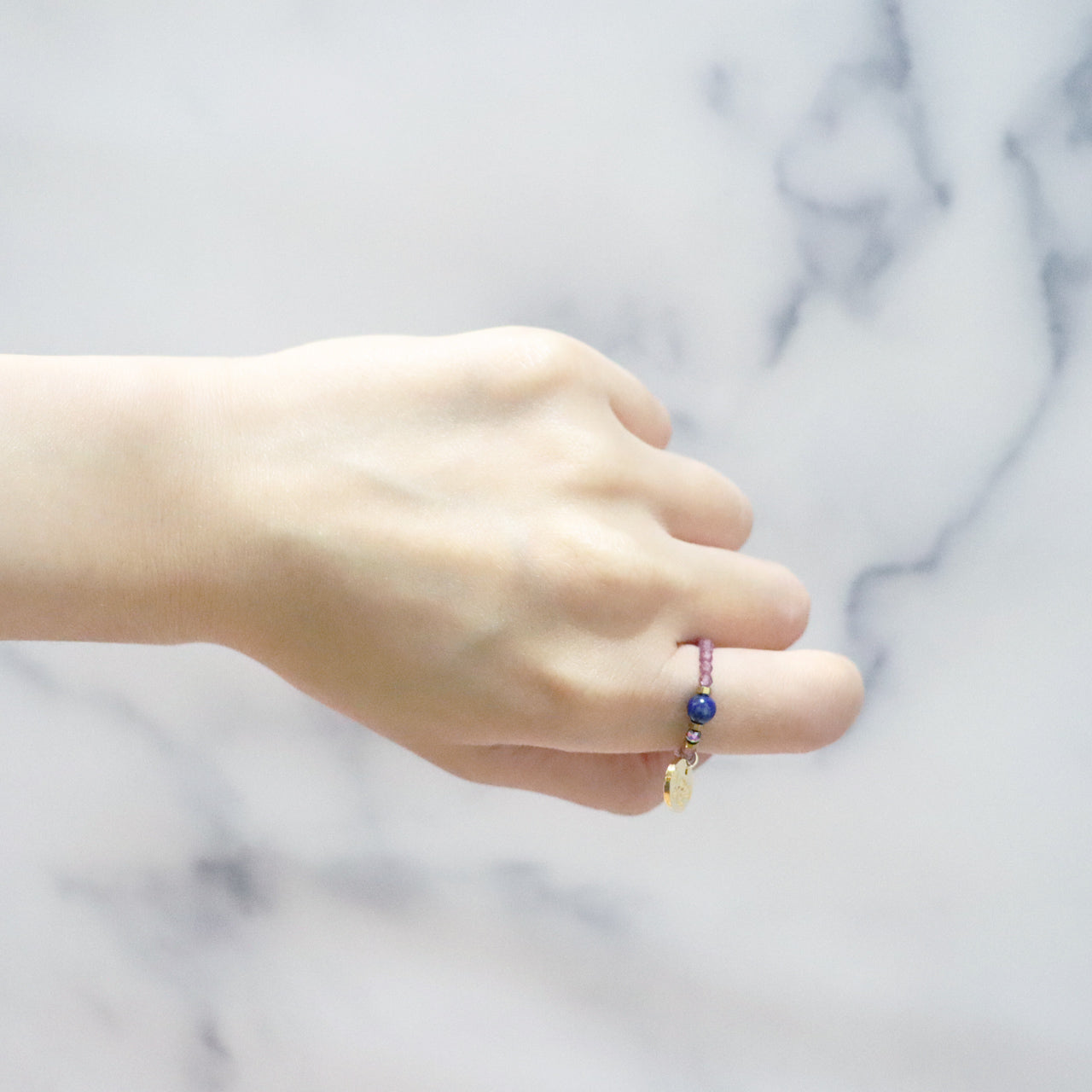 【Starry Sky Fragment】ラピスラズリ×ロードライトガーネット リング