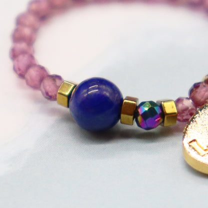 【Starry Sky Fragment】ラピスラズリ×ロードライトガーネット リング