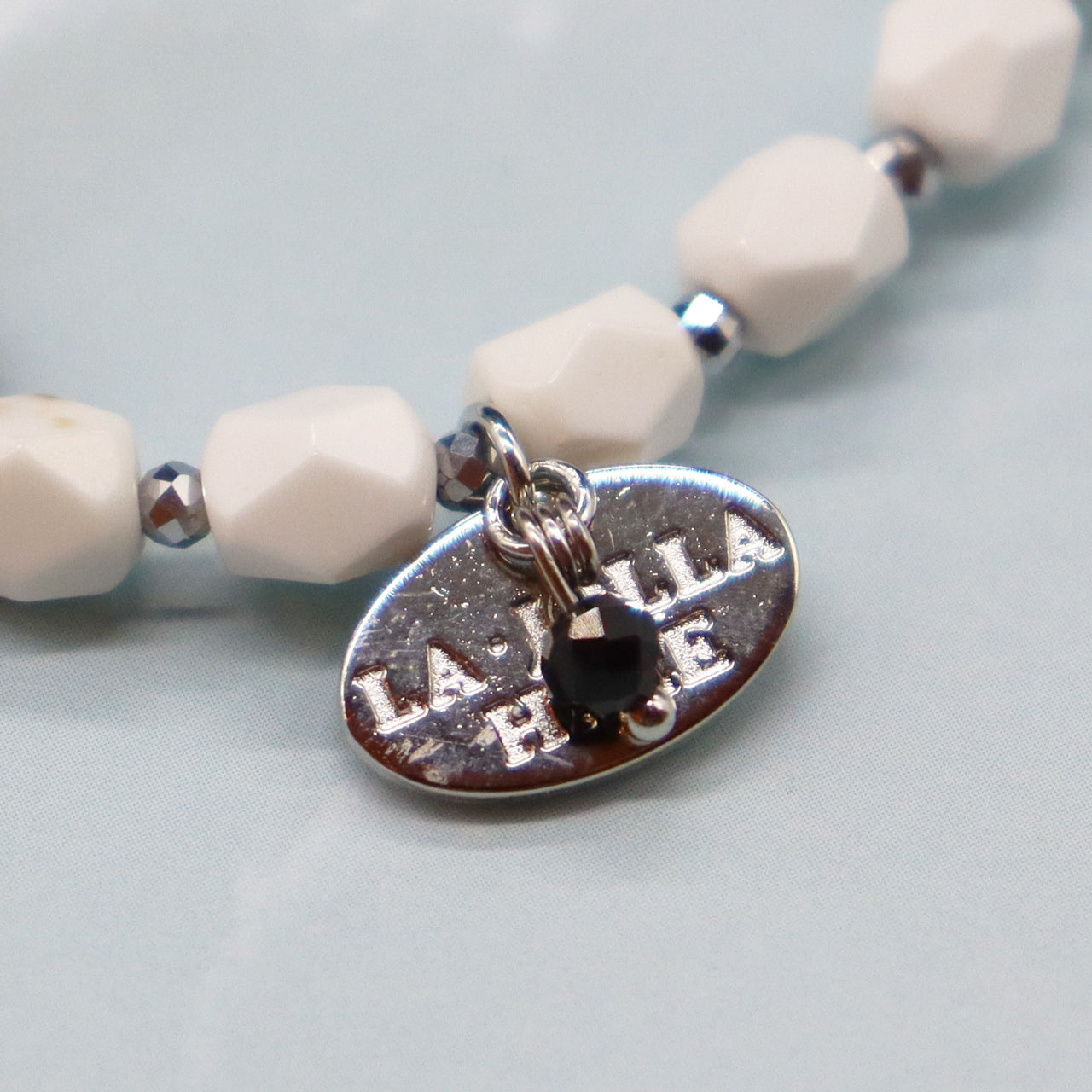 【Starry Sky Fragment】ラピスラズリ×マグネサイト×ジルコニア ブレスレット