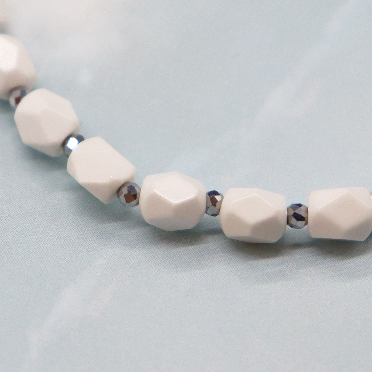 【Starry Sky Fragment】ラピスラズリ×マグネサイト×ジルコニア ブレスレット