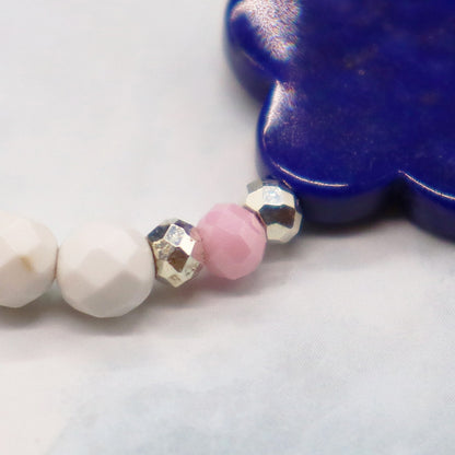 【Starry Sky Fragment】ラピスラズリ×マグネサイト×ジルコニア ブレスレット