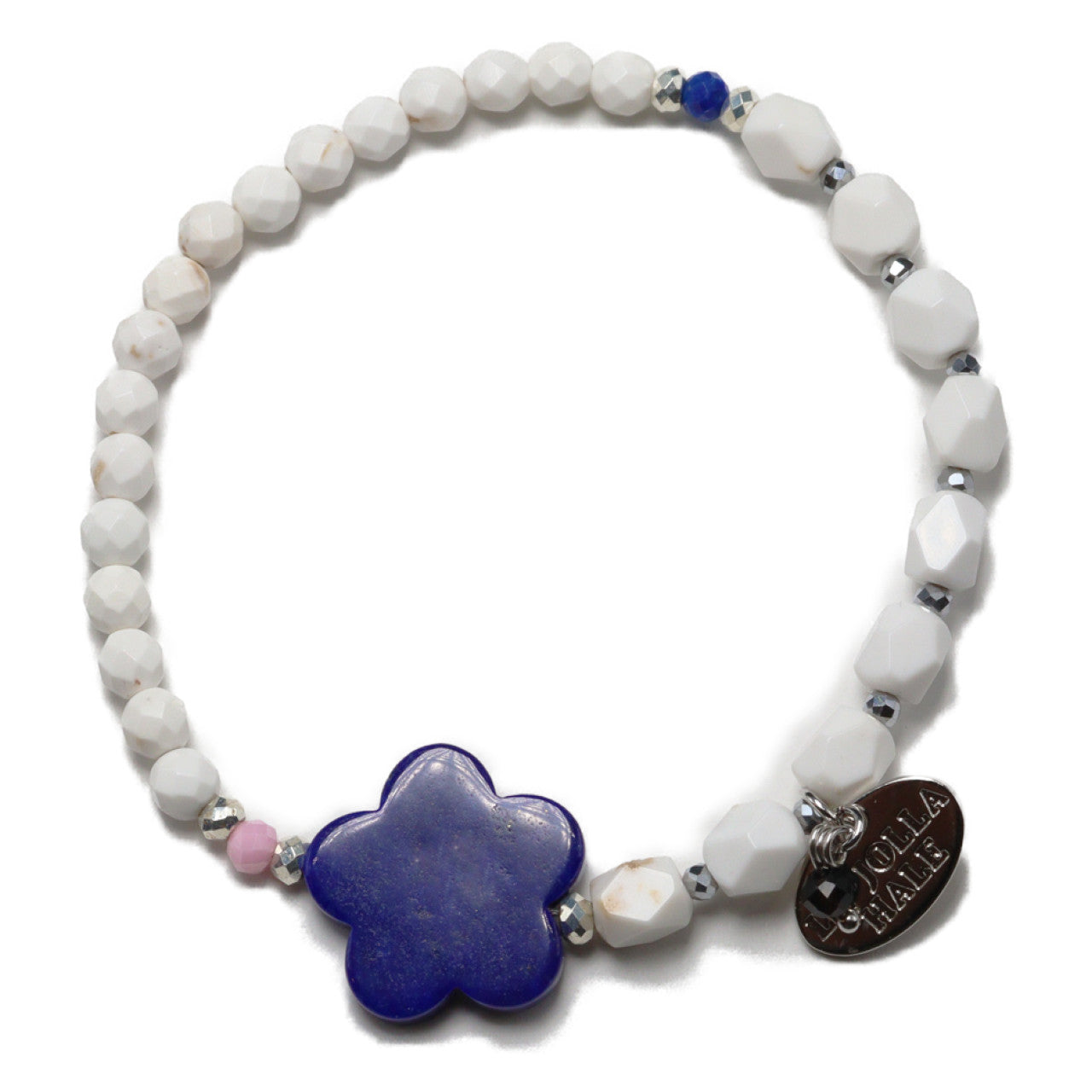 【Starry Sky Fragment】ラピスラズリ×マグネサイト×ジルコニア ブレスレット