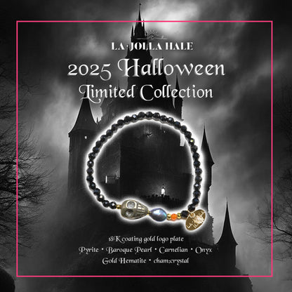 【2025 Halloween Limited Collection】パイライト×バロックパール×カーネリアン×オニキス ブレスレット