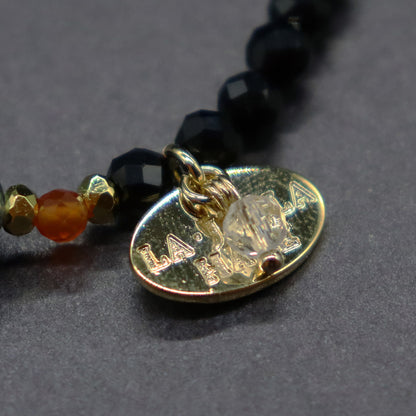 【2025 Halloween Limited Collection】パイライト×バロックパール×カーネリアン×オニキス ブレスレット