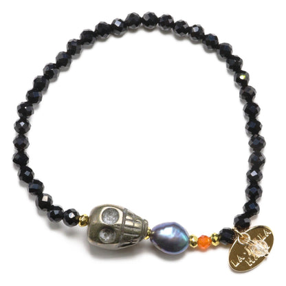 【2025 Halloween Limited Collection】パイライト×バロックパール×カーネリアン×オニキス ブレスレット