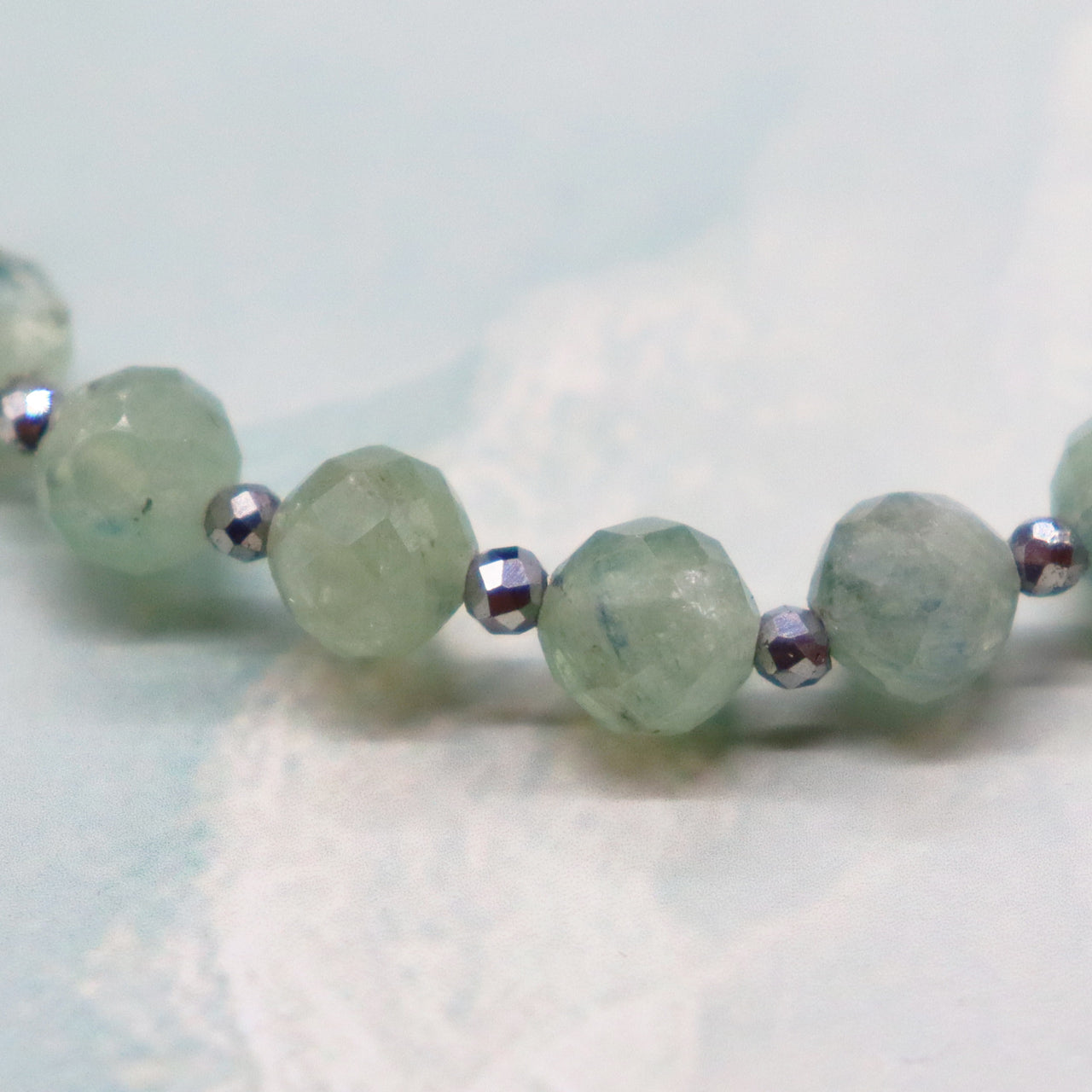 【Like a Honey Candy】亀甲天珠×シトリン×カイヤナイト×レッドタイガーアイ ブレスレット