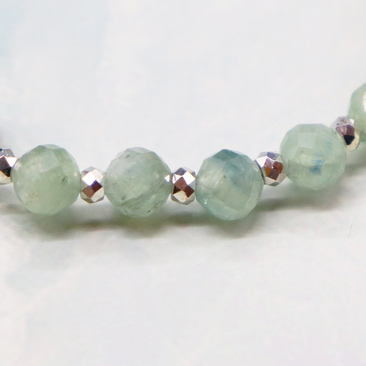 【Like a Honey Candy】水紋天珠×シトリン×カイヤナイト×アクアマリン ブレスレット