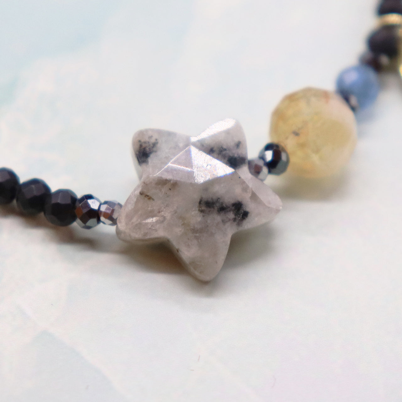 【Like a Honey Candy】シトリン×セサミジャスパー×フロストオニキス ブレスレット