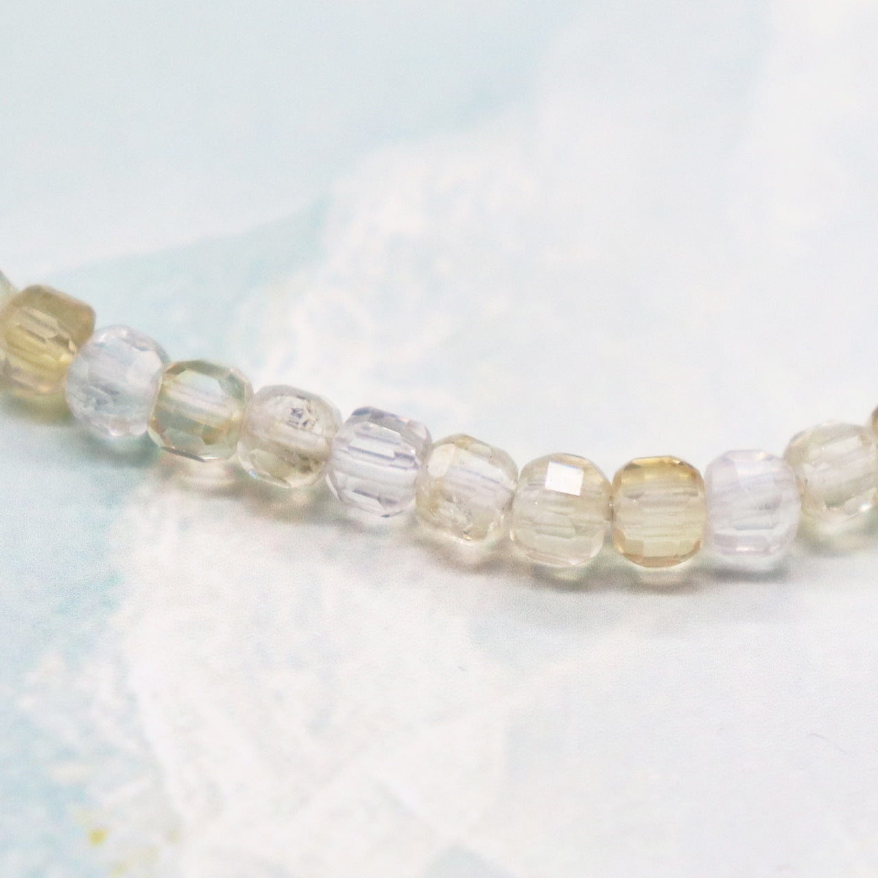 【Like a Honey Candy】シトリン×インプレッションストーン×パール ブレスレット